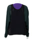 Cut-Out Panel Layered Knit Top